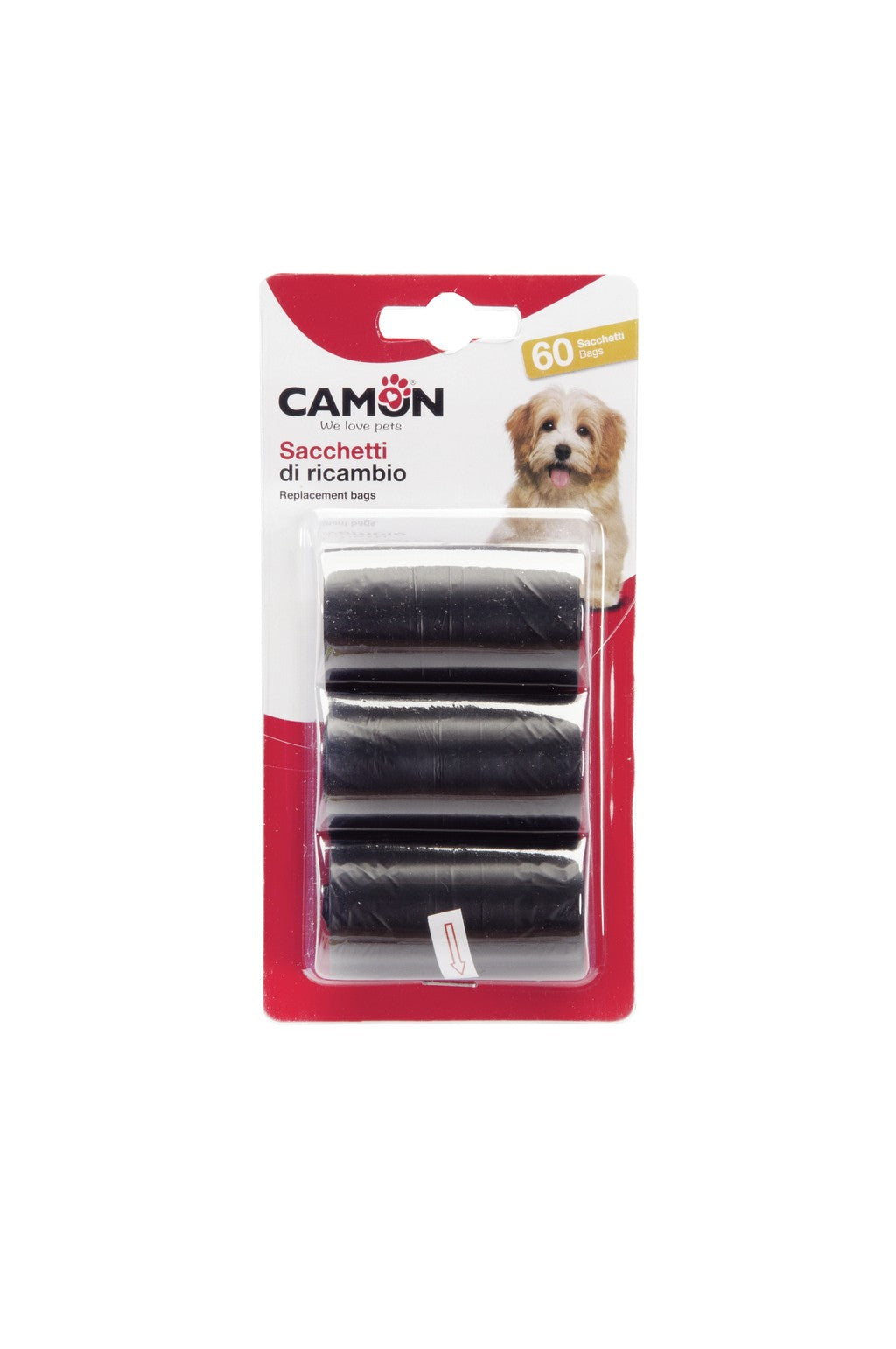 Camon Sacchetti Igienici Neri - 60 sacchetti - cm.14x21x29 Camon Sacchetti Igienici Neri - 60 sacchetti - cm.14x21x29